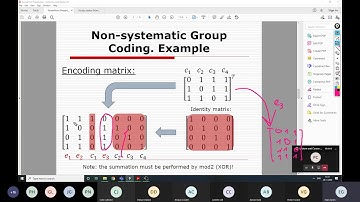 [09][CourProj] Example of non-systematic/systematic Hamming Group code