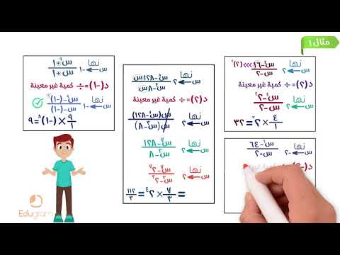 النهاية بإستخدام النظرية تفاضل رياضيات ثانية ثانوي محمد مختار