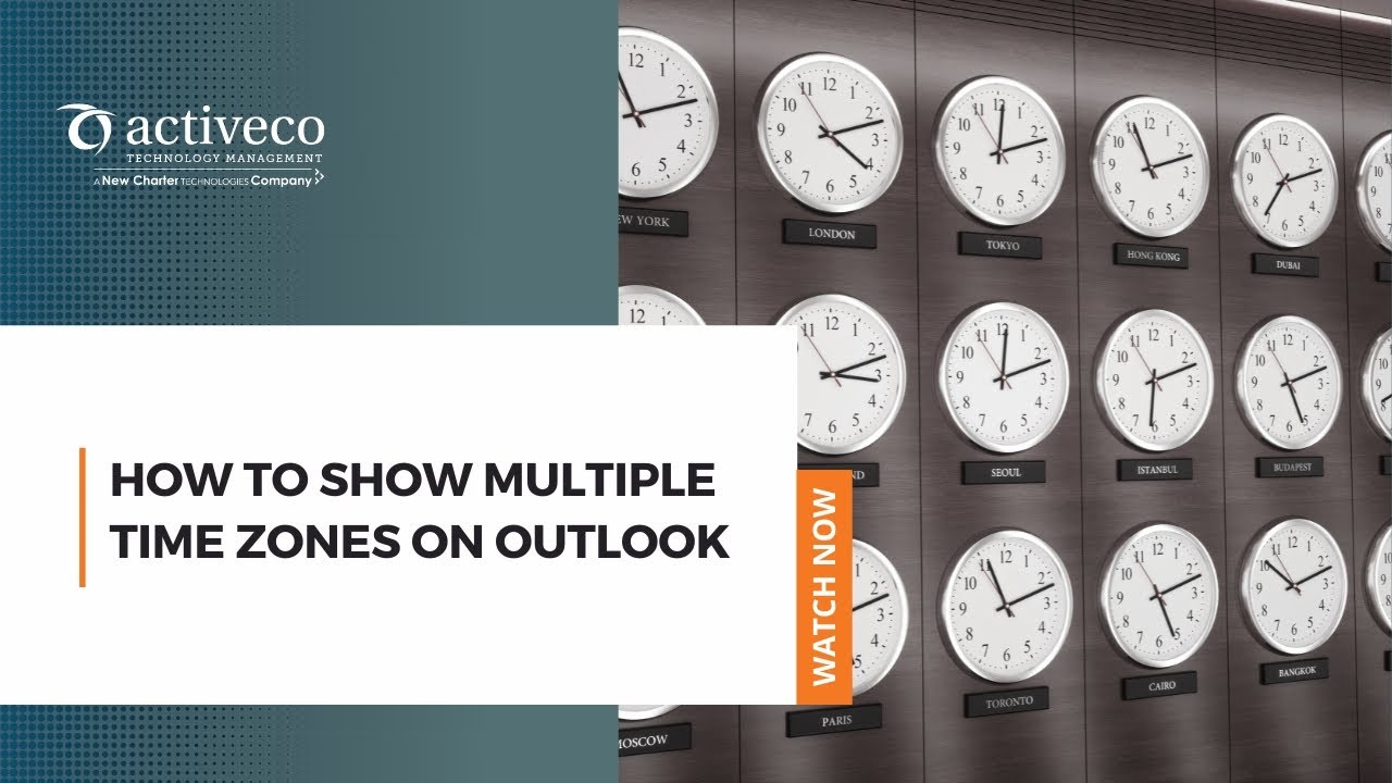 How To Show Multiple Time Zones On Outlook YouTube