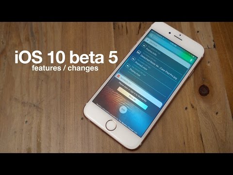 New iOS 10 beta 5 features / changes!