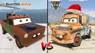 TOW MATER ГТА 5 VS BEAMNG DRIVE TOW MATER VS TEARDOWN TOW MATER - ГДЕ ЛУЧШЕ?