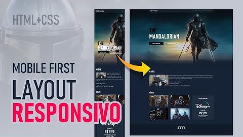Layout responsivo | Mobile First | Html + CSS