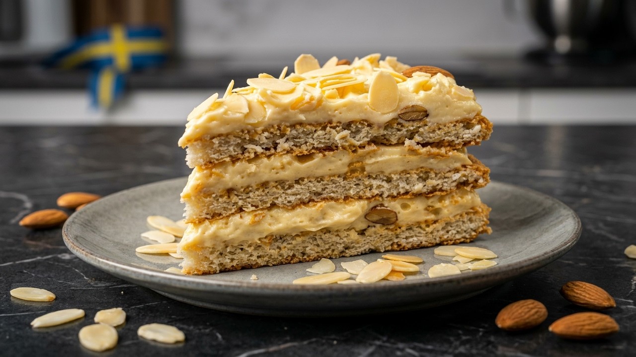 Настоящий Шведский Миндальный Торт | Без Глютена и Муки | Рецепт с Натуральными Ингредиентами 🍰