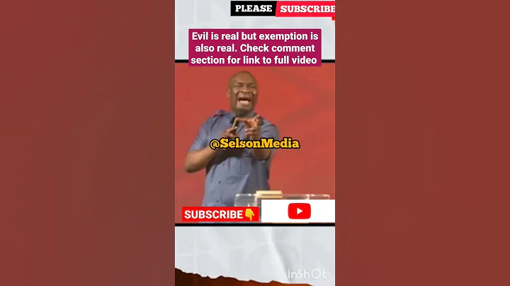 Evil is real but exemption is also real_Apostle Joshua Selman|koinonia global #shorts