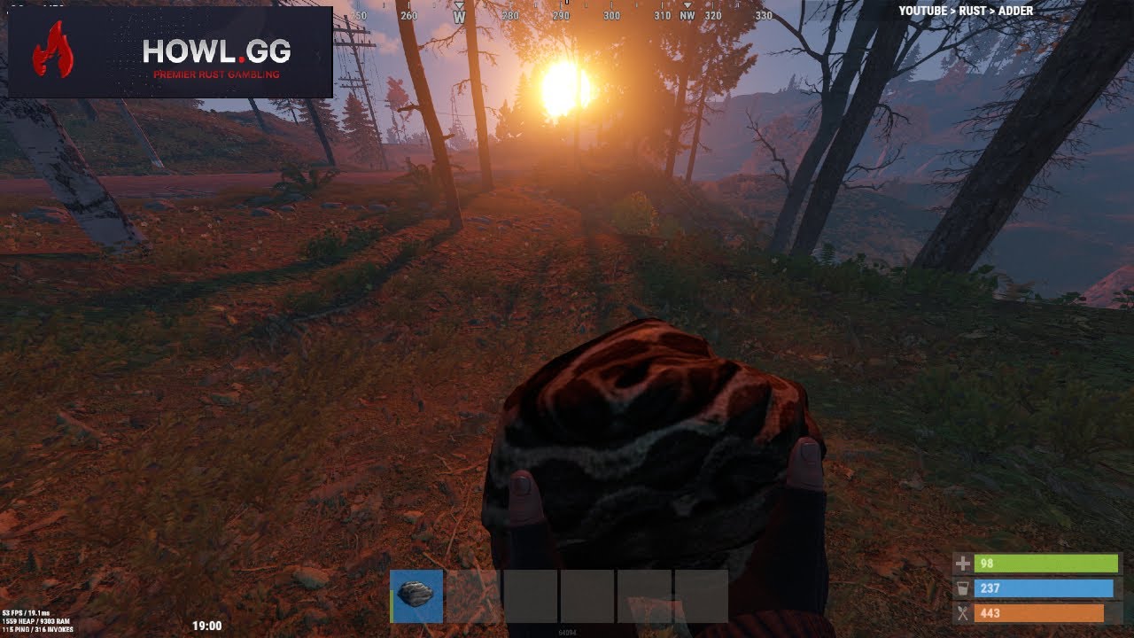 How to farm trees in the dark in rust. YouTube