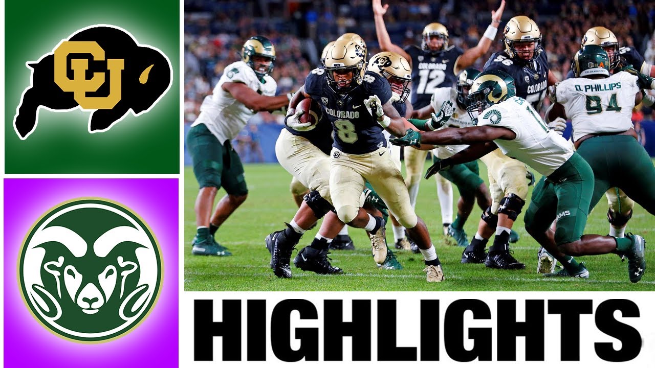 18 Colorado vs Colorado State Highlights College Football Week 3