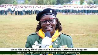 West Rift Valley Field Marshall's Training - Afternoon Program