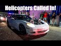 1000+ Horsepower Street Cars Get POLICE HELICOPTERS CALLED On Them! (Team Savage TX2K20 Pre Meet)