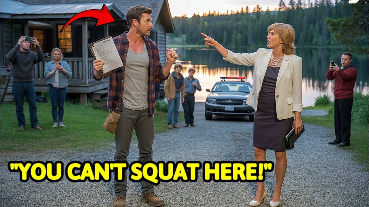 HOA Karen Called the Cops Claiming I Was Squatting in My Lake Cabin — She Collapsed When the Sheriff