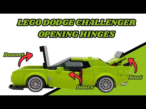 How to add openable parts to the LEGO DODGE CHALLENGER SRT SET!