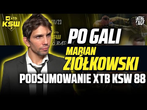 "Tego jeszcze nie mówiłem" - Marian ZIÓŁKOWSKI o walce PARNASSE vs BARTOSIŃSKI | Podsumowanie KSW 88