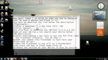 How to downgrade or flash your device. -Flashtool-