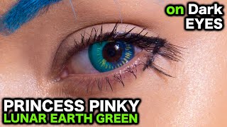 PRINCESS PINKY LUNAR EARTH Green Prescription CIRCLE LENSES  Pinky Paradise Coupon CODE Cosplay Lens