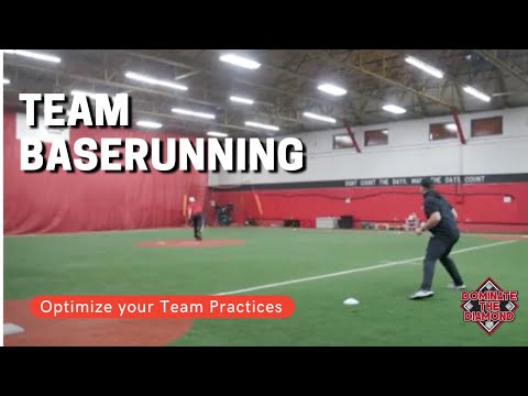 Learn how to add baserunning into your practice. Baseball Team Base Running Drills