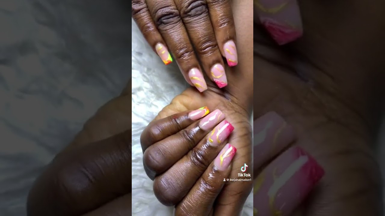 Video thumbnail: short acrylic nail set by BeaTheStylist