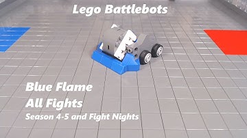 Lego Battlebots Blue Flame All Fights (Season 4, 5 and Fight Nights)