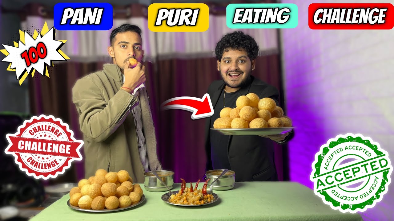 😱 100 Pani Puri / Phuchka Eating Challenge | Kaun Jeetega? | Street Food Food Challenge 🔥