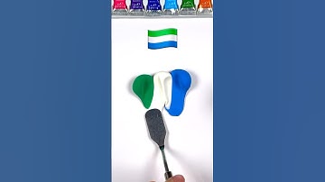 What color do mixed flags make? (part 7) - dough edition #colormixing #mixedflags #artvideos