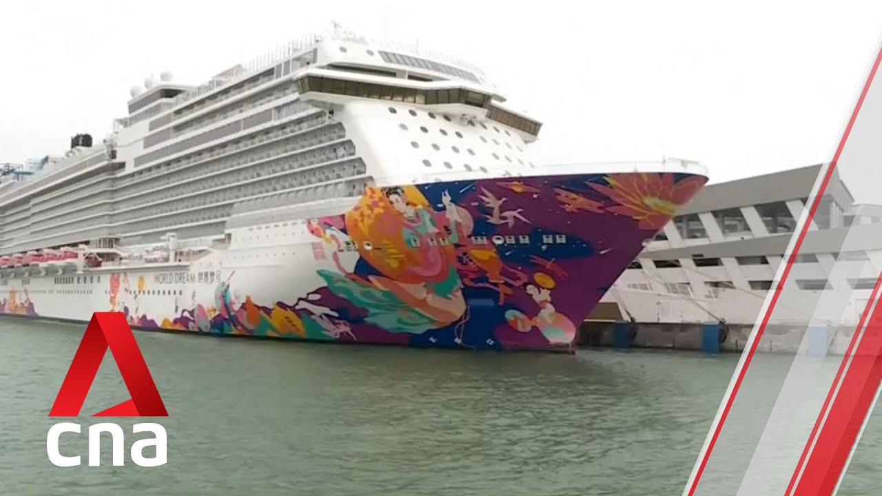 Covid 19 Passengers And Crew Begin To Disembark From Dream Cruises Ship Youtube