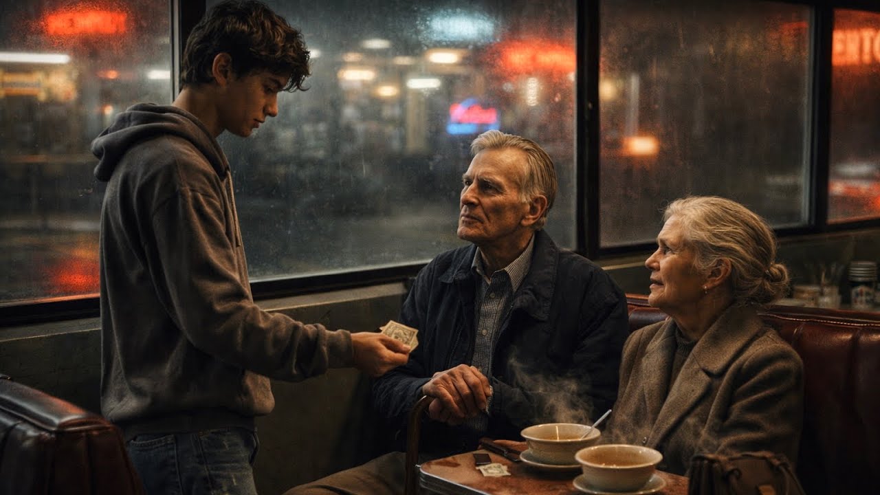 Poor teen pays for elderly couples meal not knowing they’re billionaire who will change his life