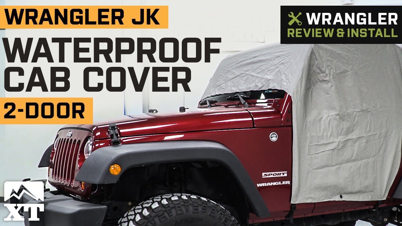 Jeep Wrangler Waterproof Cab Cover; Gray (07-18 Jeep Wrangler JK 2-Door) -  Free Shipping