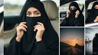👑🌙Beautiful niqab girl in luxury car with modest fashion vibes ✨ screenshot 4