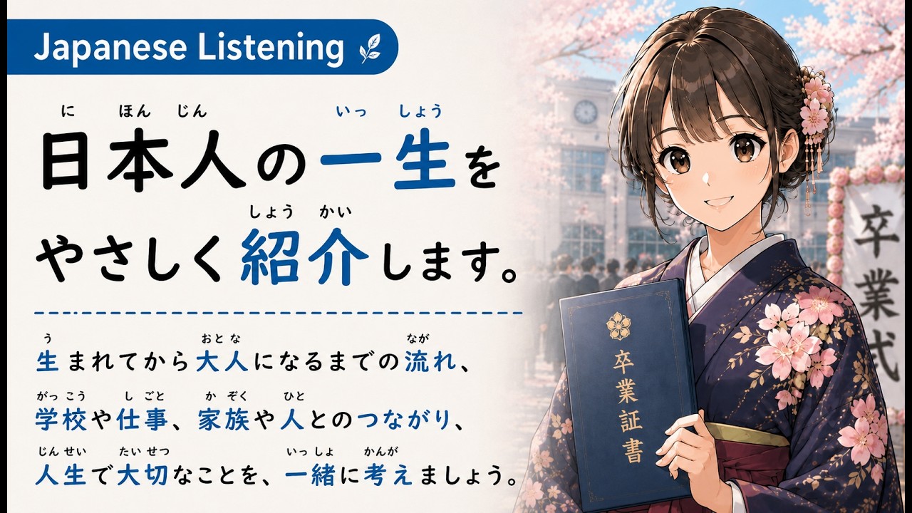 The Life of a Japanese Person | Slow Japanese Listening Practice