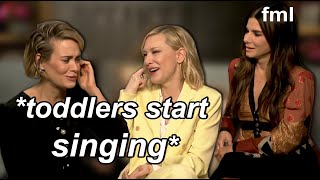 Sandra Bullock can't control her crackhead toddlers | PART 2