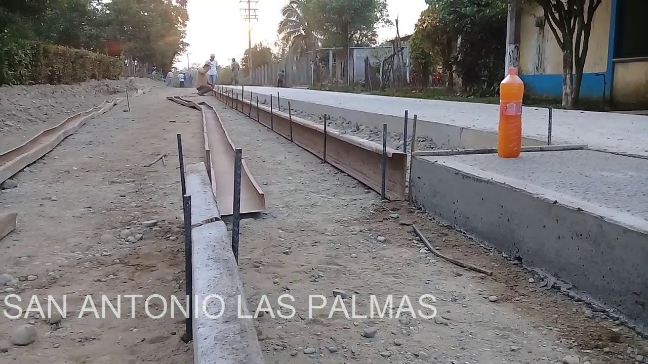 SAN ANTONIO LAS PALMAS pavimentación ...YOU TUBE