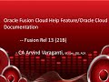 Fusion Cloud Help or Oracle Cloud Documentation Portal