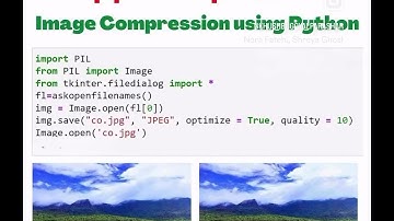 Image compression using python 