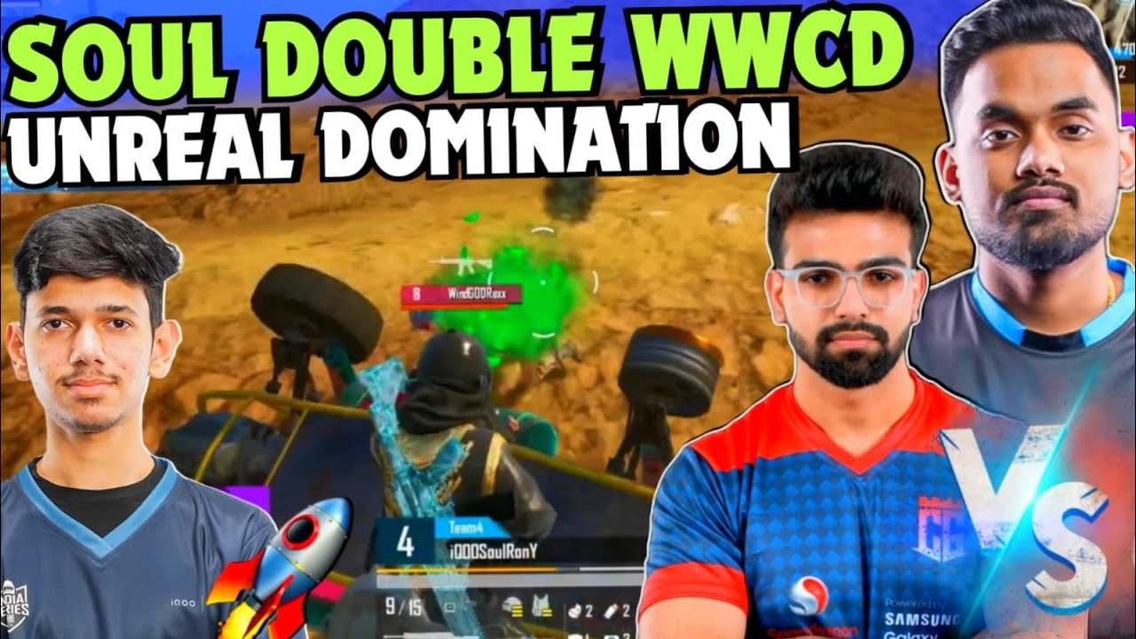 iQOOSouL Unreal Domination🤯 Back To Back WWCD SouL Nakul & Rony on Fire ...