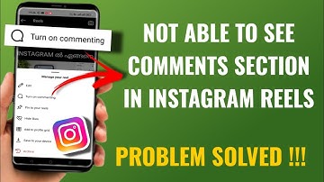 How To Turn On Comments Section In Instagram Reels | English