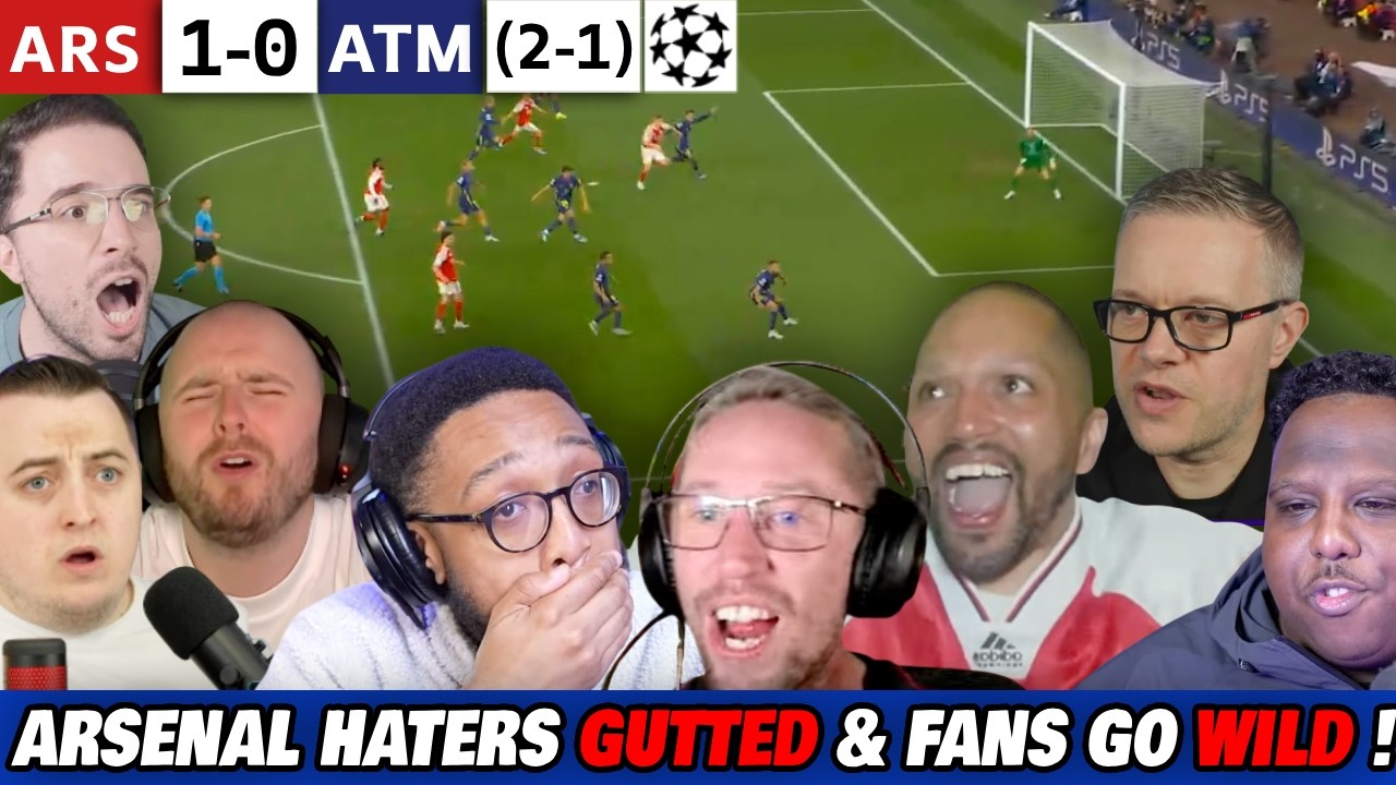 ARSENAL FANS ERUPT, HATERS LOSE IT 😂 After HISTORIC 1-0 WIN vs ATLETICO ...