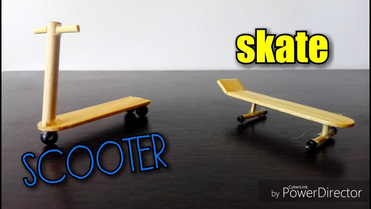 PATINETAS hechas con palitos de helado | scooter - skate - YouTube
