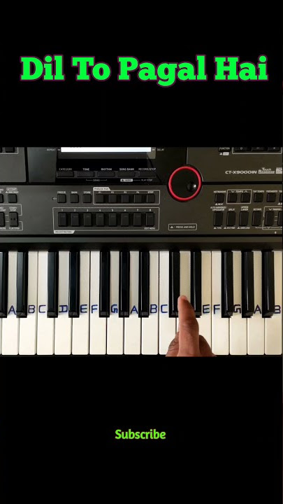 Dil To Pagal Hai......!! बहुत आसान धुन !!  Easy Tutorial With Notation !!