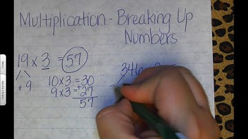 Multiplication Breaking Up Numbers