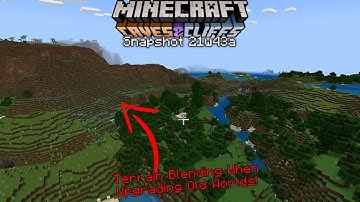 Old world To New World Blending! Minecraft 1.18 Snapshot 21w43a