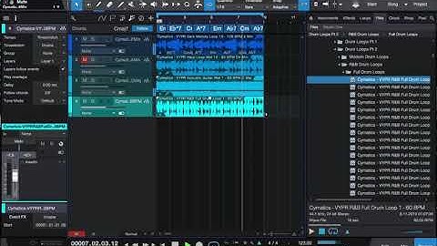 Studio One 4 Basic Chord Track with Sample Loop Tutorial