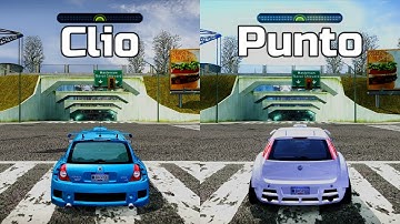 NFS Most Wanted: Renault Clio V6 vs Fiat Punto - Drag Race