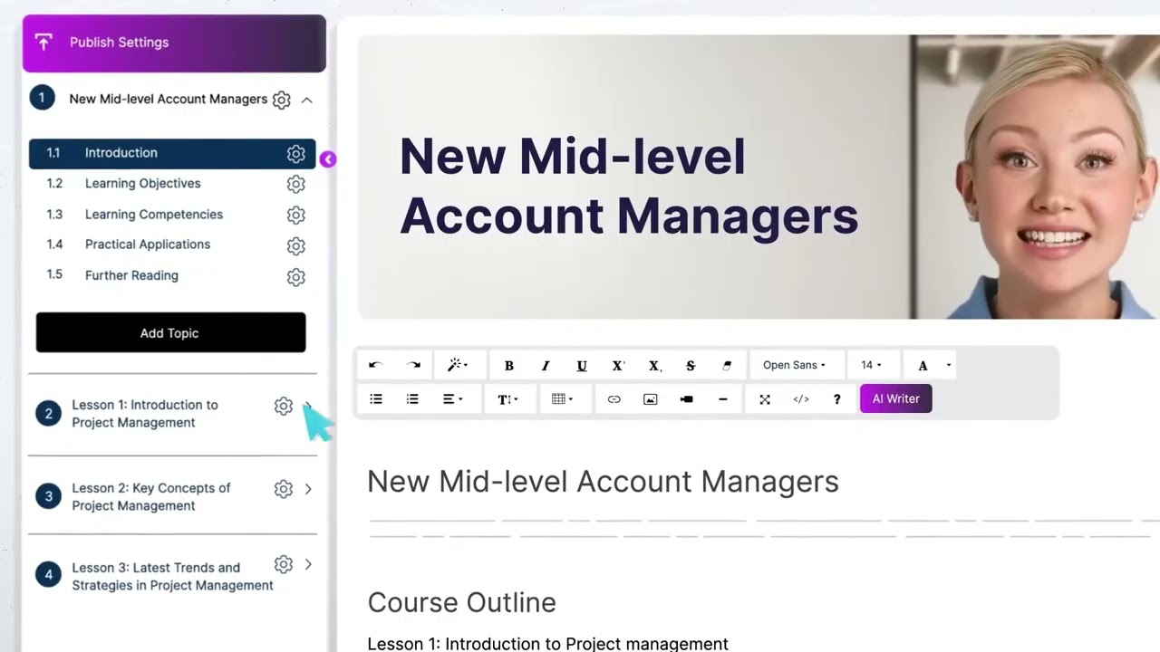Generatore di corsi con IA – Crea corsi online in pochi minutiItalian Welcome