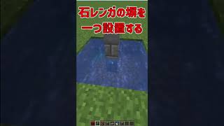 【マイクラ】縦向きのハーフブロックを作る裏技！！【解説】【紹介】#Shorts