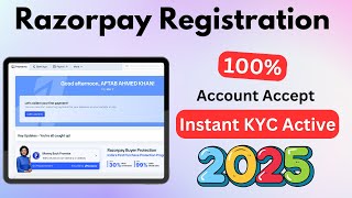 Razorpay Account Kaise Banaye 2025 | Full Setup Guide Step by Step (Best Payment Gateway in India) screenshot 1