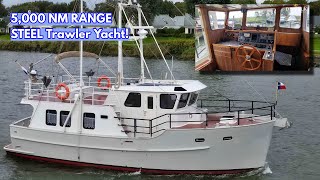 THIS Is Hull 1 €585K STEEL Trawler Yacht With A 5,000 NM Range! (And It Is FOR SALE!)