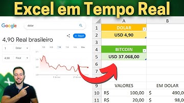 Importar Dados da Internet para o Excel em Tempo Real | Dolar, Bitcoin, Cotação | Power Query