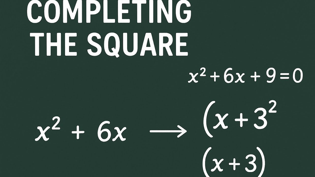Completing the square method of solving quadratic equations. - YouTube
