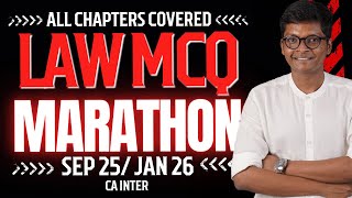 LAW MCQ MARATHON - CA Inter - Sep 25 / Jan 26 Exams!