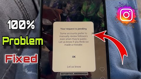 Instagram Follow Request Pending Problem | Your Request Is Pending Instagram Problem Solve 2025