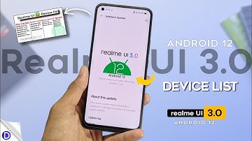 Realme Android 12 New Update | realme UI 3.0 Device List | realme Android 12 Update for realme ⚡⚡
