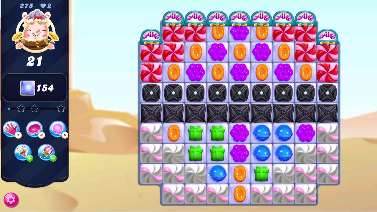 Candy Crush Saga LEVEL 275 | NO BOOSTERS (new version*) ️ - YouTube